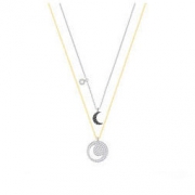 SWAROVSKI 施华洛世奇 Crystal Wishes Moon 5272242 月亮二合一项链套装