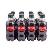 可口可乐 零度 汽水 300ml*12瓶 整箱装