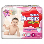 HUGGIES 好奇 Magic魔术系列 婴儿纸尿裤 M72片 *2件 108元含税包邮（合54元/件）