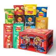16点开始：乐事(Lay's) 小门神年货大礼盒 爱意满满薯片大礼盒 630g