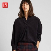 2日0点：UNIQLO 优衣库 420563 灯芯绒半开领上衣