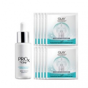 买1送10：OLAY Pro-x 亮洁皙颜精华液40ml+水感透白面膜24克*10