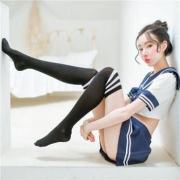 京东Plus会员：惹火猫 女士水手服  赠蕾丝内裤