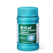 D-Cal 迪巧 孕妇咀嚼钙片 600mg 60粒/瓶 水果口味 129元包邮保税，可299减100