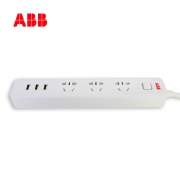 ABB AF607 三位带三USB排插 50.7元包邮（需用券）