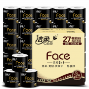 洁柔 卷纸卫生纸 4层加厚27卷200g*2件