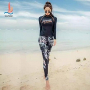 三奇 (SANQI)泳衣女 分体平角 20090 黑色*2