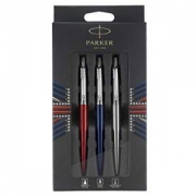 中亚Prime会员： Parker 派克 Jotter乔特 圆珠笔+凝胶水笔+自动铅笔 3支英伦礼盒装