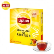 立顿 黄牌精选红茶茶包 100包/盒