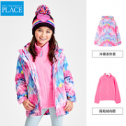北美top品牌，The Children's Place 女童 三合一冲锋衣