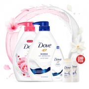 京东PLUS会员： Dove 多芬 沐浴洗护套装（深层营润730g+甜悦水润730g+深层营润190ml+旅行装50ml*2） *4件