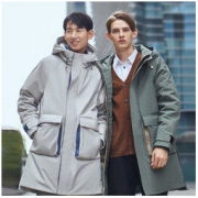 NINETYGO 90分 新潮休闲连帽羽绒服
