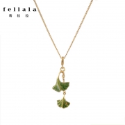 fellala 翡拉拉 银杏系列 FL15C40019 银杏项链 130元包邮（需用券）