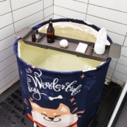 熊五 泡澡桶 折叠浴桶