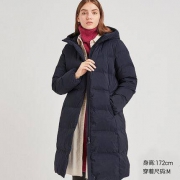 优衣库 420253 女士无缝羽绒长大衣