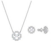 SWAROVSKI 施华洛世奇 跳动的心 5392759 花朵项链耳钉套装 *2件