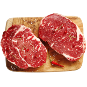 澳洲进口 顶诺 上脑/眼肉牛排套餐 8-10片 共1000g 独立真空包装 118元包顺丰冷链 送牛排煎锅