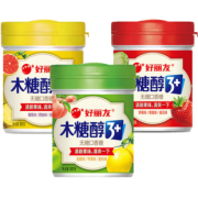 好丽友 四口味 木糖醇 无糖口香糖 101g*3罐 43元包邮