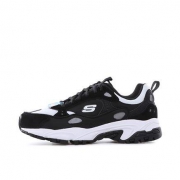 Skechers 斯凯奇 男鞋 复古蛇纹时尚厚底老爹鞋 666058