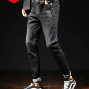 Lee Cooper 牛仔裤男 加绒加厚直筒长裤子