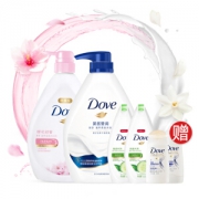 Dove 多芬 滋养美肤沐浴露套装（1kg*2+190ml*2+50ml*2）