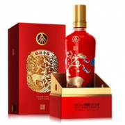 京东隔日达，Plus专享：500mLx6瓶 五粮液 福禄寿禧 中国红 52度浓香型白酒