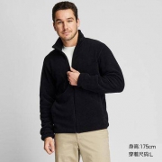 优衣库 418711 男装 摇粒绒拉链茄克(长袖)