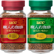 ucc 悠诗诗 速溶职人咖啡 红标+绿标 ( 90g+90g)*2瓶 *2件 97.5元包邮
