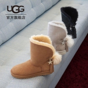 UGG冬季女士雪地靴经典水晶链条休闲时尚短靴 1095717