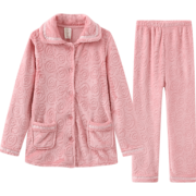 雪俐（shirley） 80192081905 男女法兰绒家居服套装  券后79元