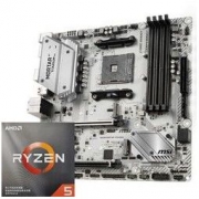AMD 锐龙 Ryzen5 3500X CPU处理器 msi 微星 B450M MORTAR TITANIUM 迫击炮 钛金版 主板 套装