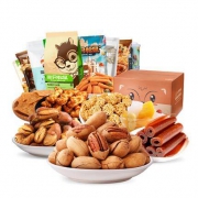 20点开始：Three Squirrels 三只松鼠 坚果零食大礼包 1095g/8袋装