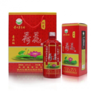大额神券：杜酱 53度酱香型 荷花酒 500ml