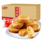 千丝 肉松饼 整箱 500g 9.9元包邮