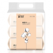 憨贝洁棉柔巾60抽*3包