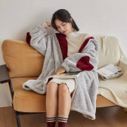 美湖羊 D4108MHY 男女加厚法兰绒家居服