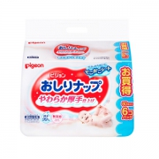 pigeon 贝亲 婴儿加厚清爽湿巾 80片x6包(补充装) 低至24.5元（满199减100）