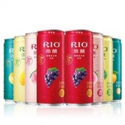 锐澳（RIO）洋酒 鸡尾酒 预调酒 微醺系列组合 330ml*8罐（微醺4种口味*2） *3件