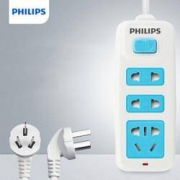Philips飞利浦 SPS2232A 家用3插位高温阻燃插排 1.8米