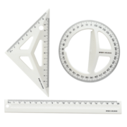 M&G 晨光 立体绘图套尺（三角尺+量角器+直尺） 7.6元包邮（需用券）