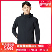 地球科学家 时尚防风防水机能外套 男中长款四向弹冲锋衣 防水透湿5K