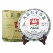 TAETEA 大益普洱茶 生茶 2010年7542 青饼 357g 1399元包邮（双重优惠）