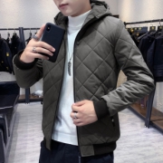 连帽男士棉衣秋冬保暖棉服外套