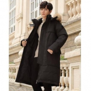 雅鹿 YQ77U785O 男士长款过膝羽绒服