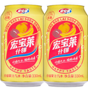 宏宝莱 什锦果汁汽水 330mlx12罐 19.9元包邮（需用券）