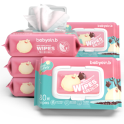 第二件半价！婴儿湿巾80抽*5包 券后￥14.98