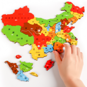 磁性中国世界地图拼图儿童磁力玩具