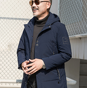 红豆旗下 中长护腰不着凉，相思鸟 男士羽绒服