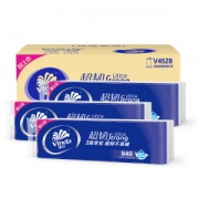维达 超韧卷纸3层70g*12卷*3包 共36卷