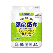 幸福阳光 厨用卷纸 2层76节 2卷 *8件